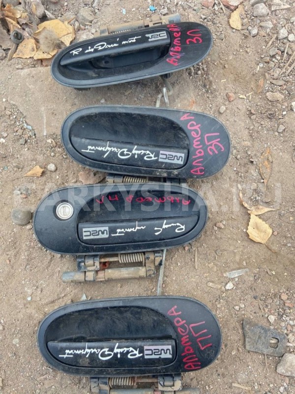 Ручка двери наружная Nissan Almera N16 рестайлинг (2002—2006) Nissan Almera оригинальный номер 80607-BN860, 80606-BN070, 80607BM460