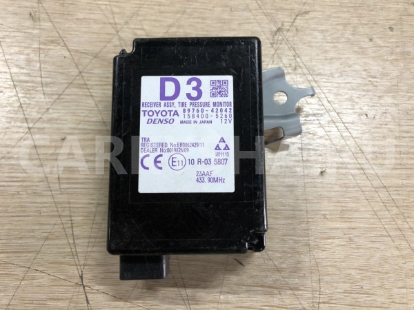 Электронный блок (Receiver assy, tire pressure monitor) Toyota RAV 4 IV (CA40) Рестайлинг оригинальный номер 89760-42042