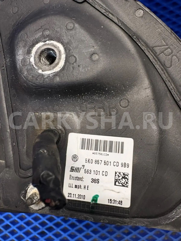 Корпус зеркала Volkswagen Golf Mk6 (2008—2012) Volkswagen Golf оригинальный номер 5k0857501cd