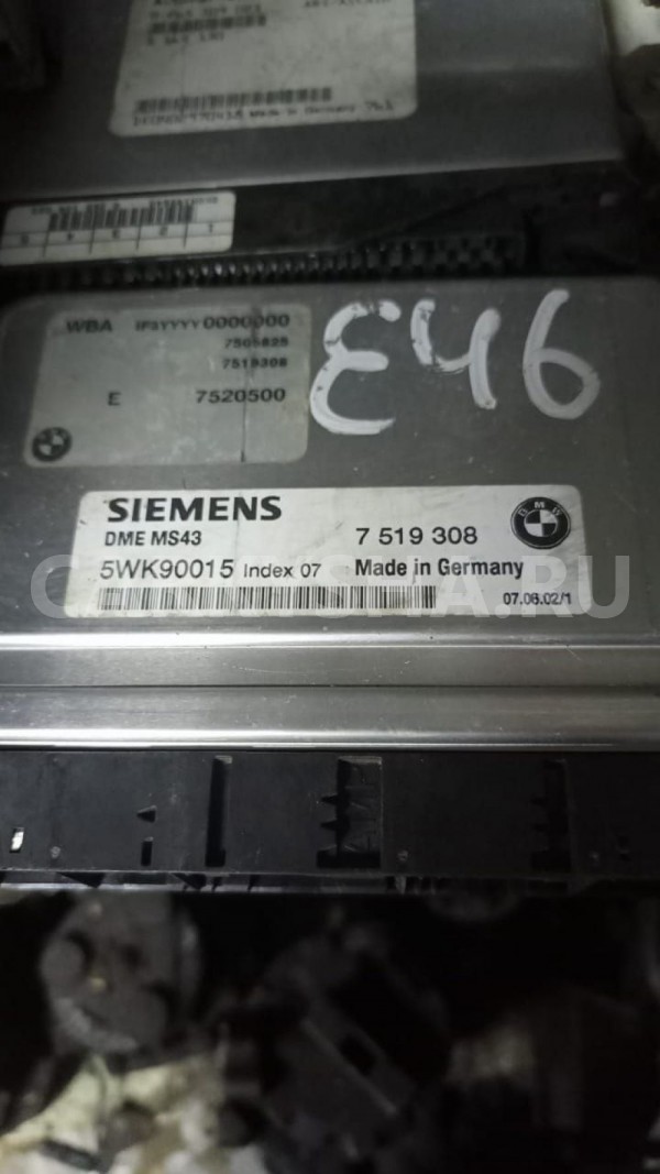 Блок управления двигателем BMW 3 серия E46 рестайлинг (2001—2006) BMW 3er оригинальный номер 7519308